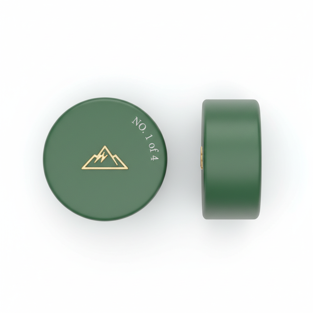 STRYDE™ Holiday 2026 Collector Cap No. 1 of 4 — Forest Green with gold mountain emboss