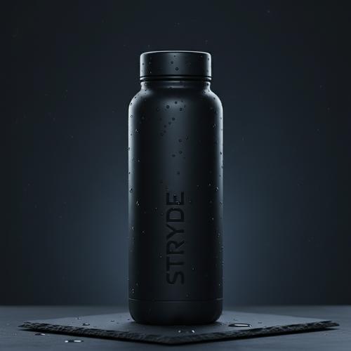 STRYDE™ 32oz Insulated Water Bottle — Premium Matte Black